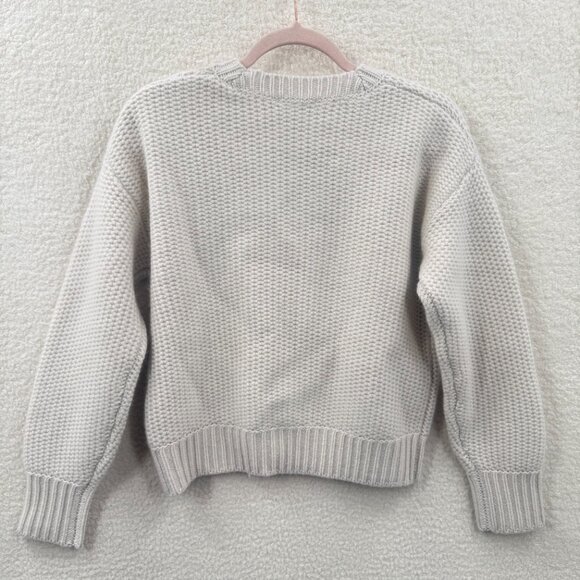 Kate Young x Splendid 100% Cashmere Chunky Sweater Cream Size XS NWT Chunky - Picture 2 of 10